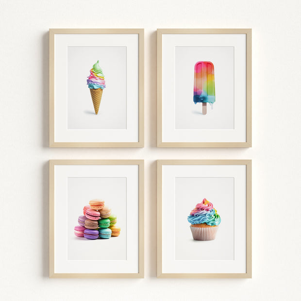 Rainbow Desserts Wall Art Prints