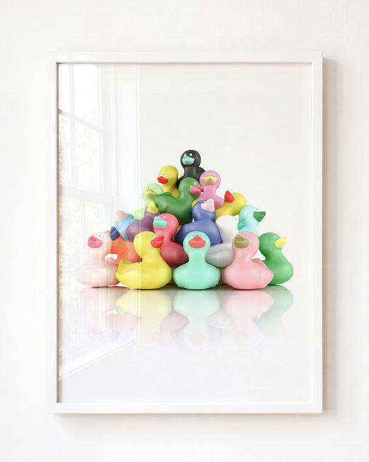 Rubber Duckies — Framed Art