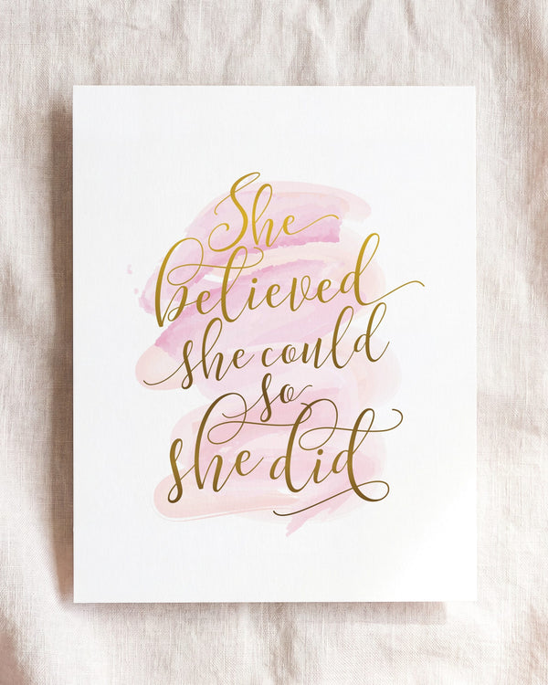 She Believed She Could