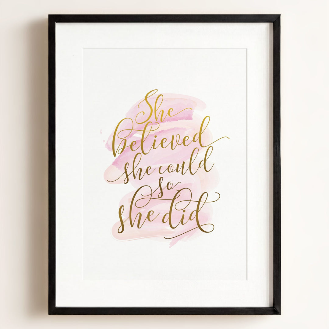 She Believed She Could