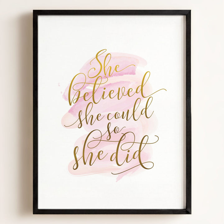 She Believed She Could