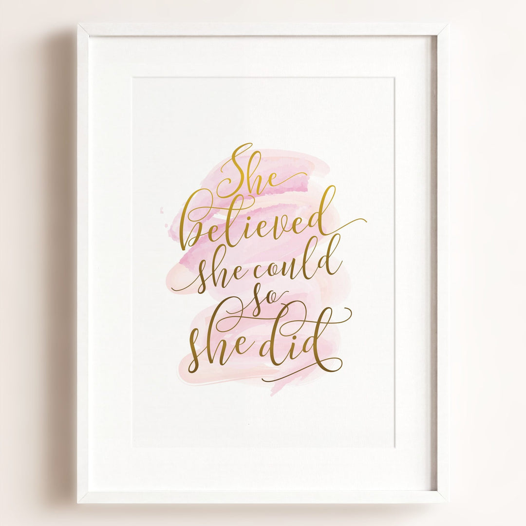 She Believed She Could