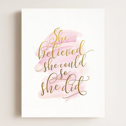 She Believed She Could
