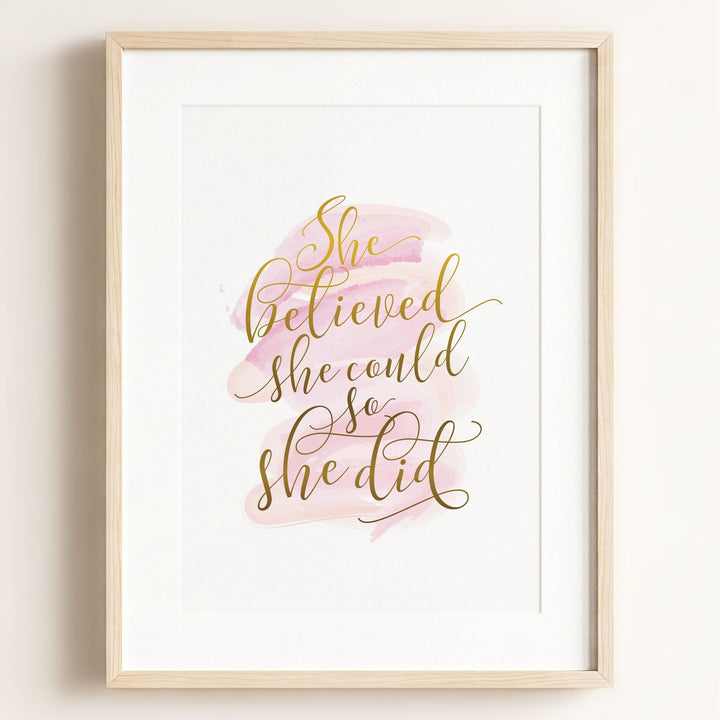 She Believed She Could