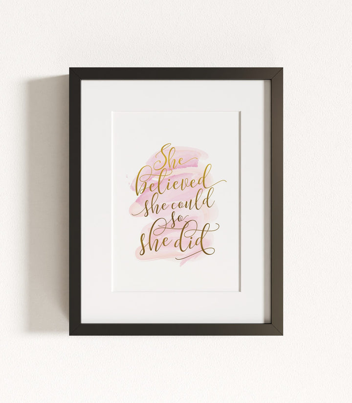 She Believed She Could