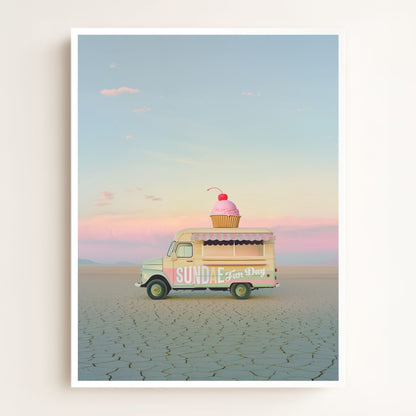 Sundae Fun Day Food Truck Art