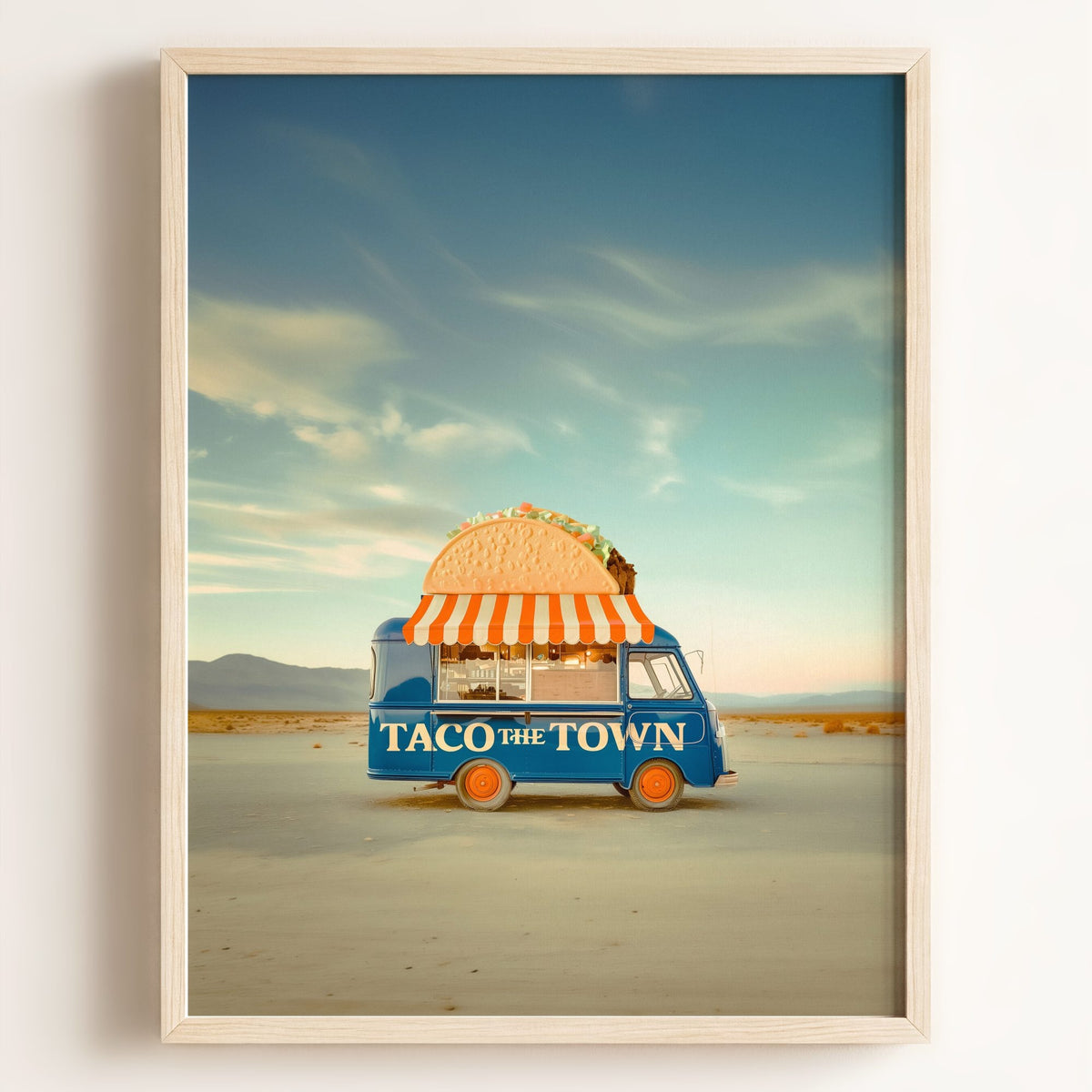 Taco the Town Food Truck Art — Framed