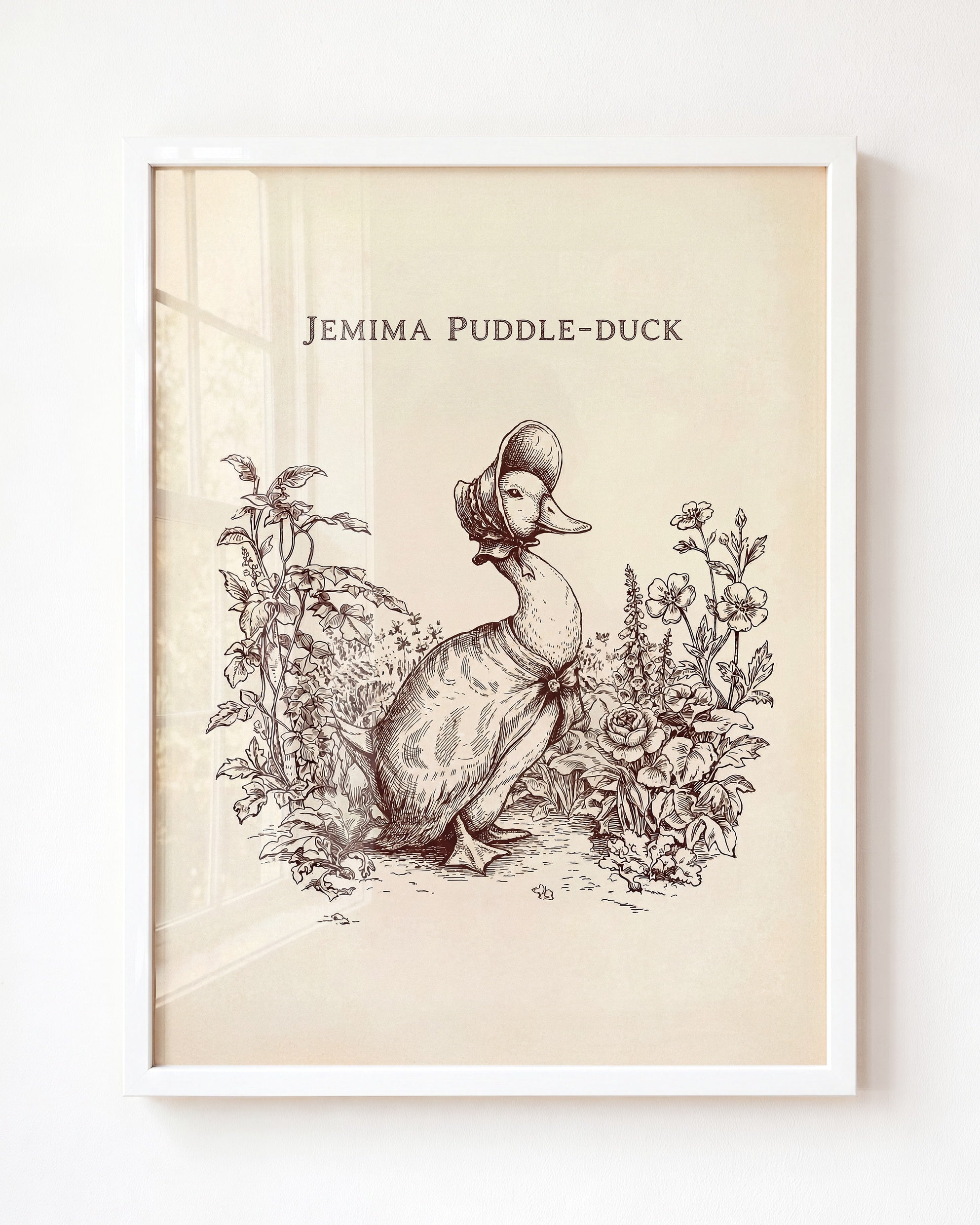 The Beatrix Potter Inspired Antique Ink Series - Jemima Puddle