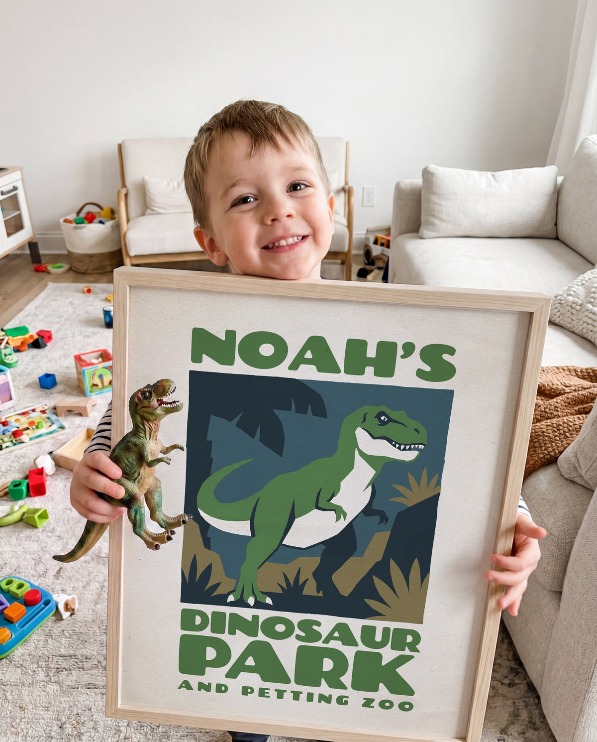 Personalized Vintage Dinosaur Poster