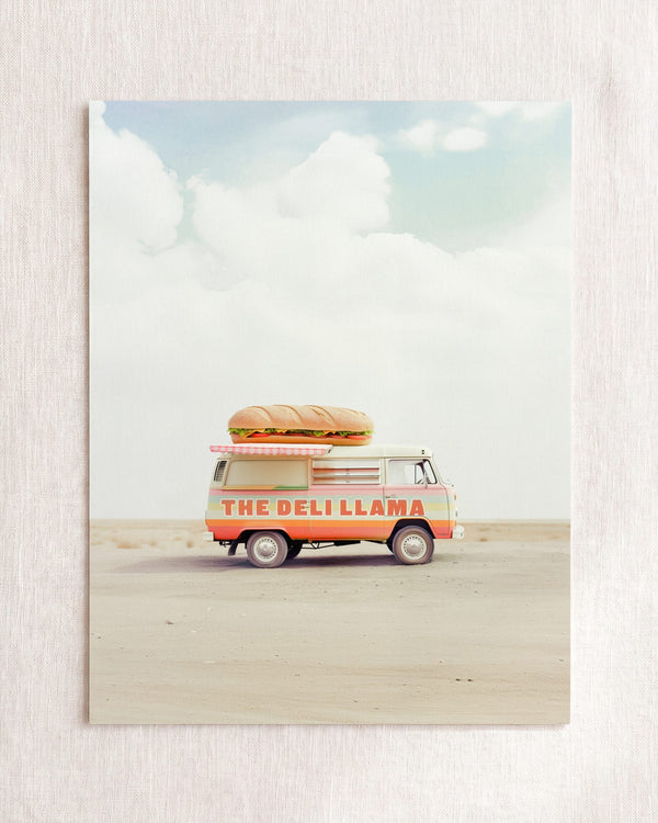 The Deli Llama Food Truck Art