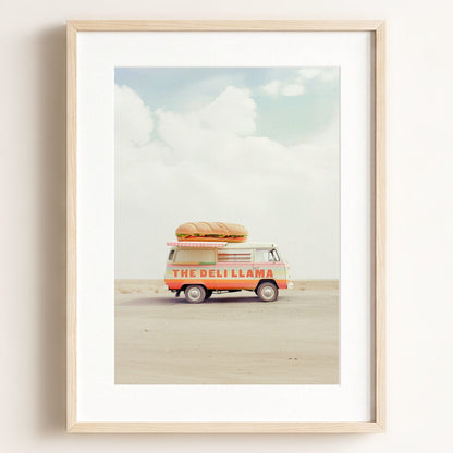 The Deli Llama Food Truck Art