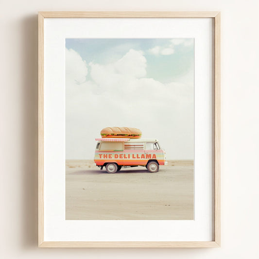 The Deli Llama Food Truck Art — Framed