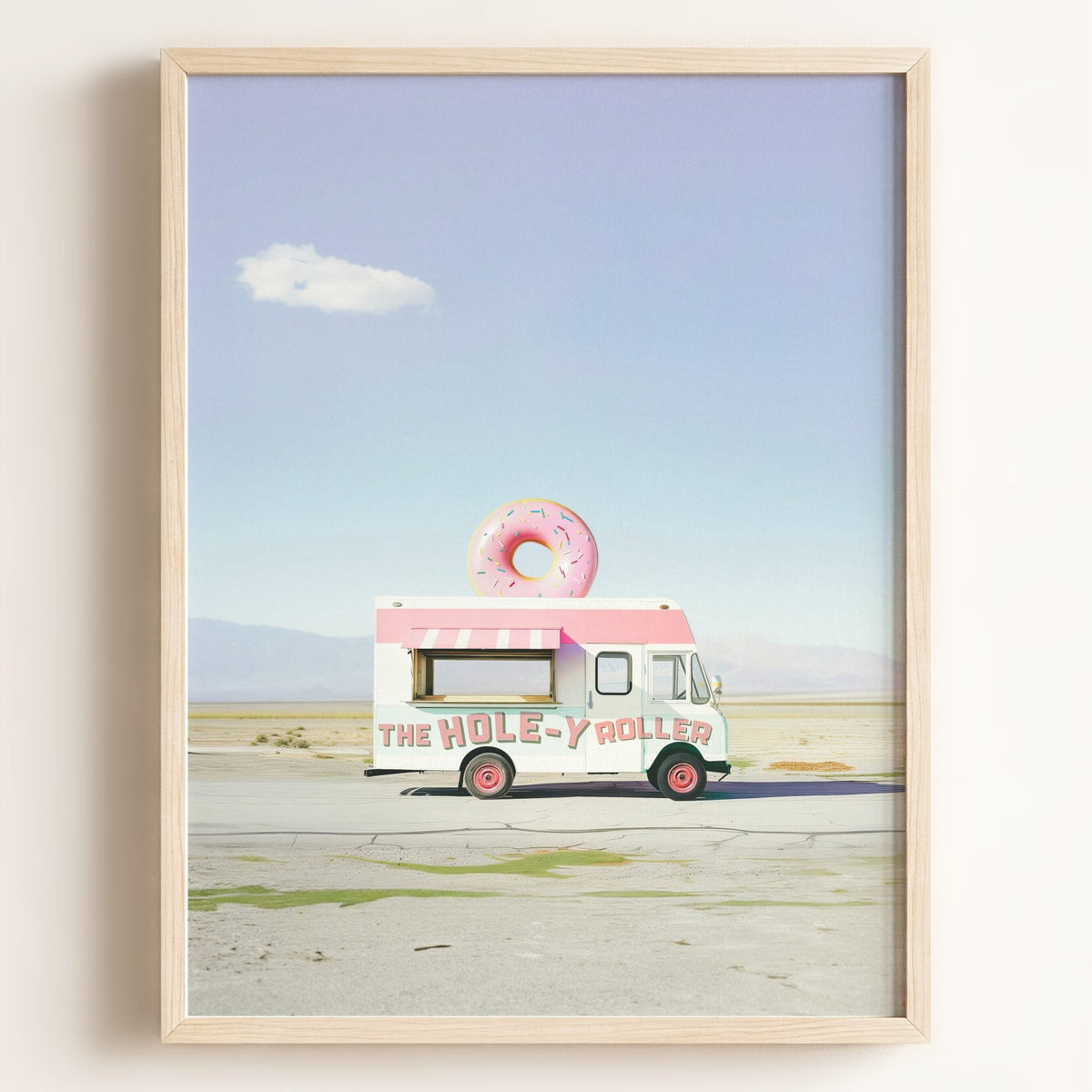 The HOLE-y Roller Food Truck Art — Framed