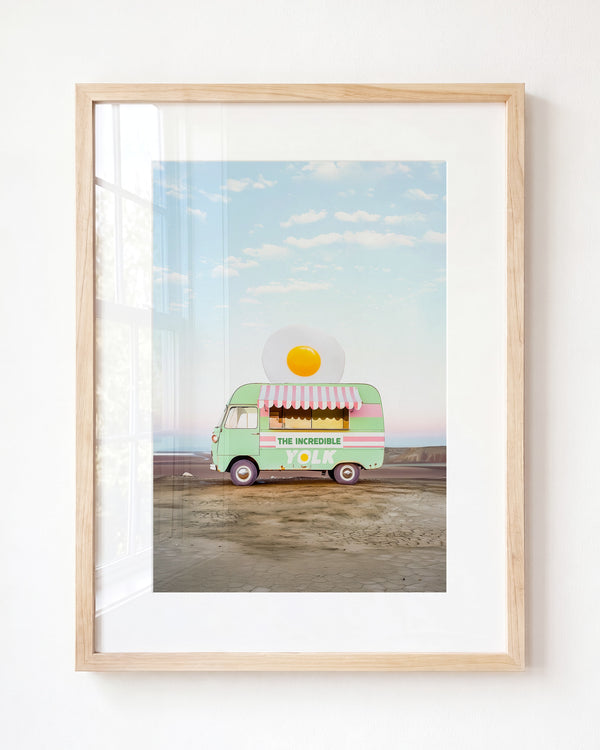 The Incredible Yolk Food Truck Art — Framed