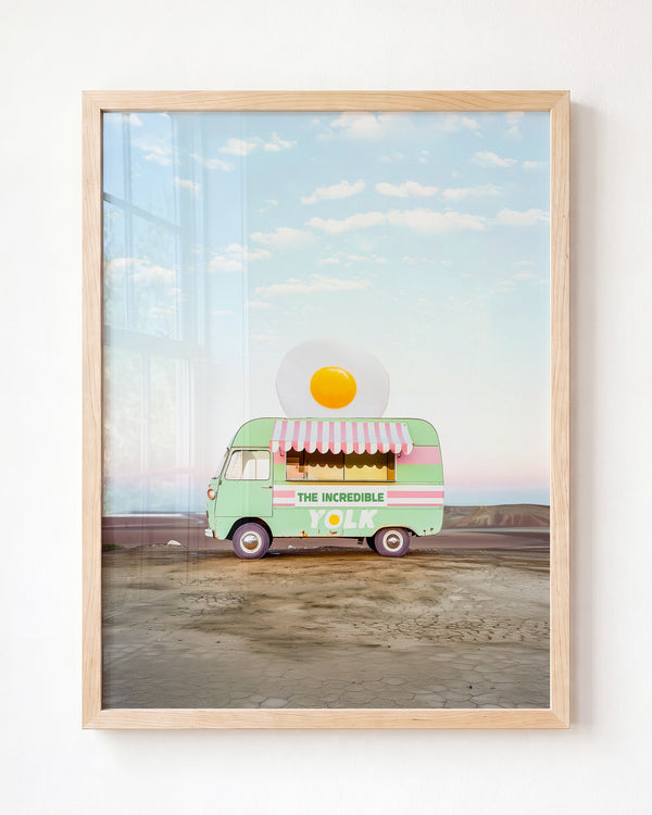 The Incredible Yolk Food Truck Art — Framed