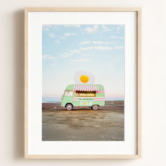 The Incredible Yolk Food Truck Art — Framed
