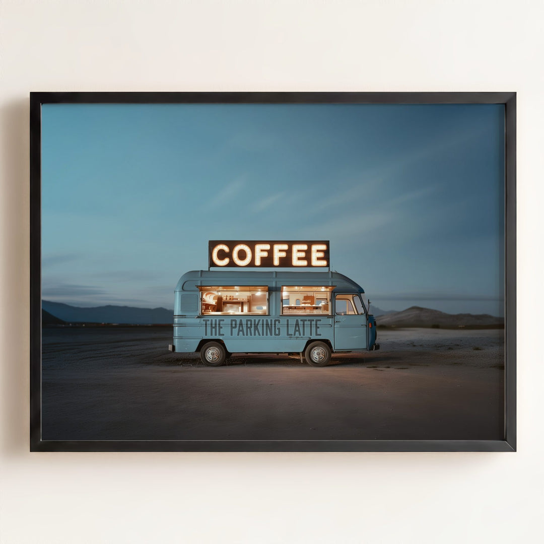 The Parking Latte Food Truck Art