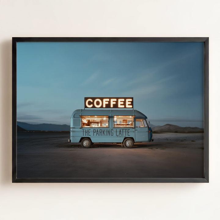 The Parking Latte Food Truck Art