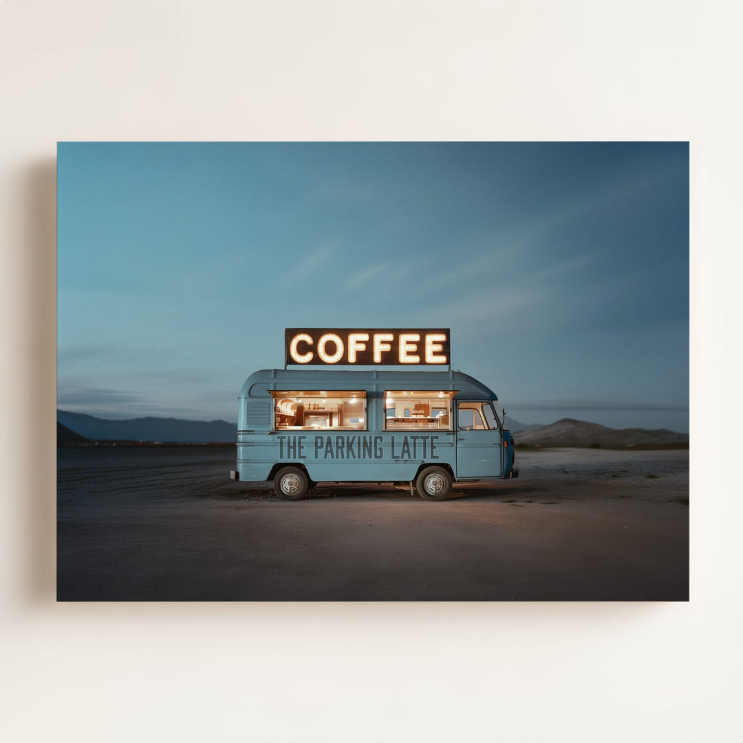 The Parking Latte Food Truck Art
