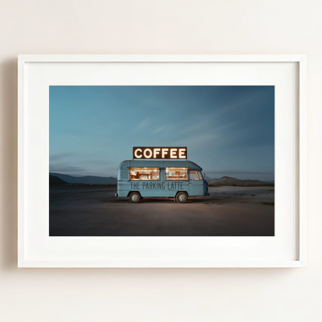 The Parking Latte Food Truck Art