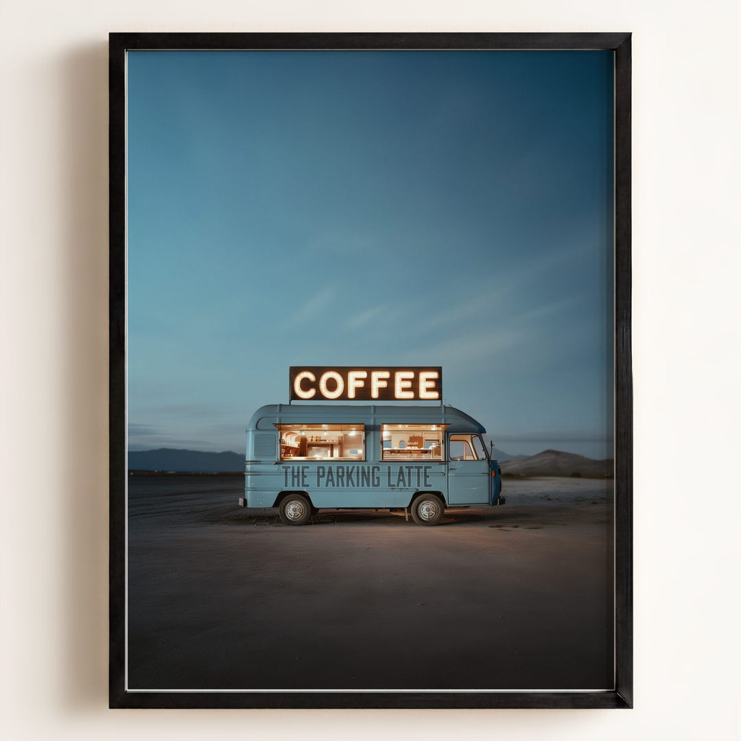 The Parking Latte Food Truck Art