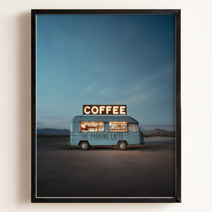 The Parking Latte Food Truck Art