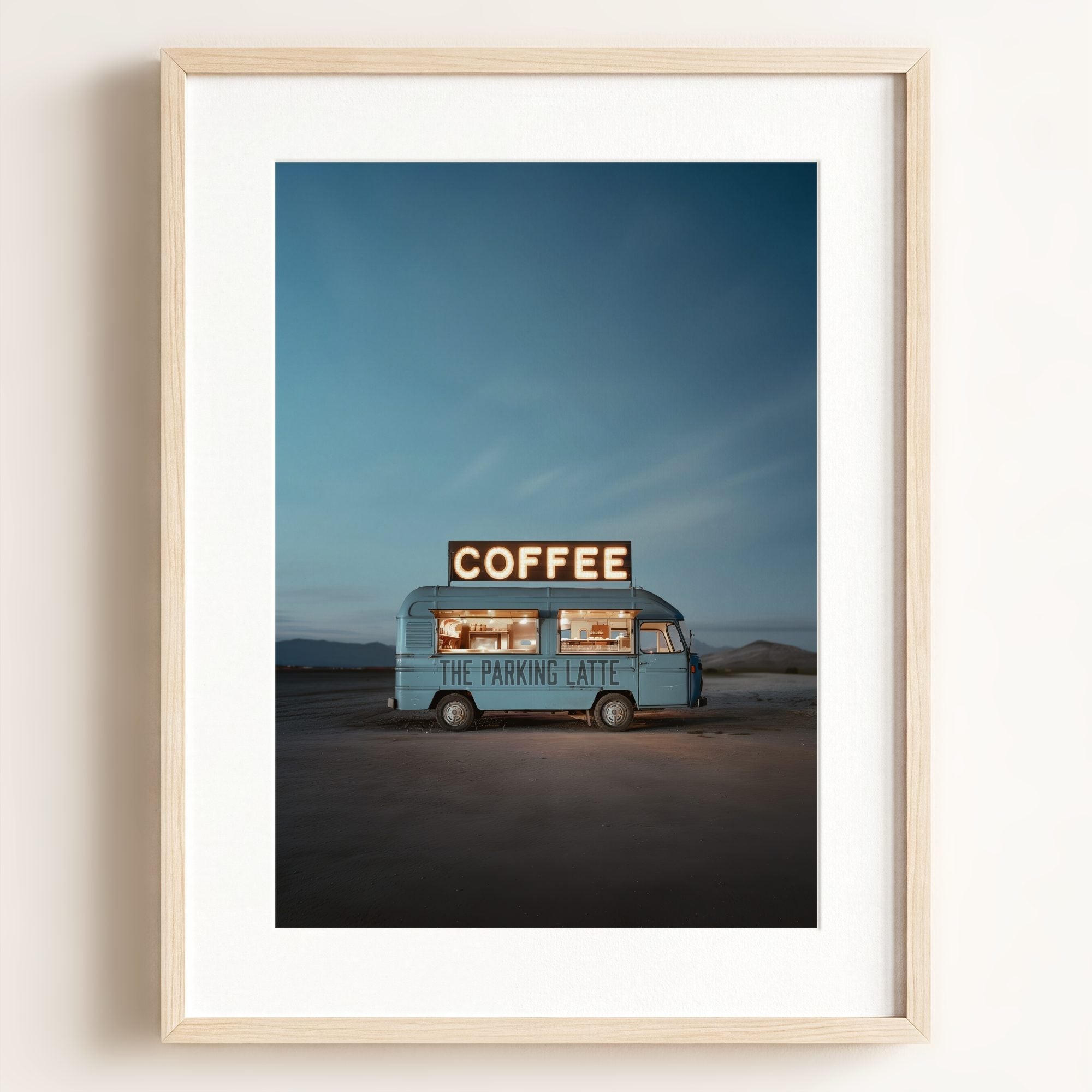 The Parking Latte Food Truck Art