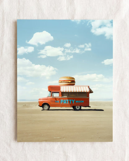 The Patty Wagon Food Truck Art