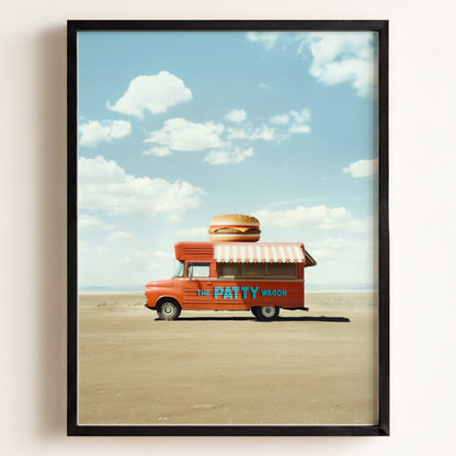 The Patty Wagon Food Truck Art