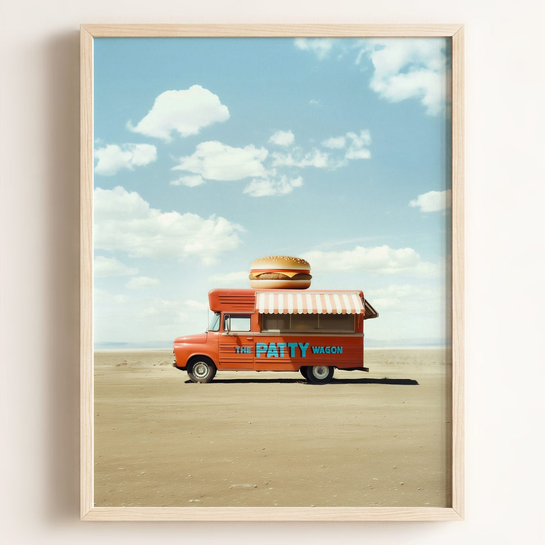 The Patty Wagon Food Truck Art