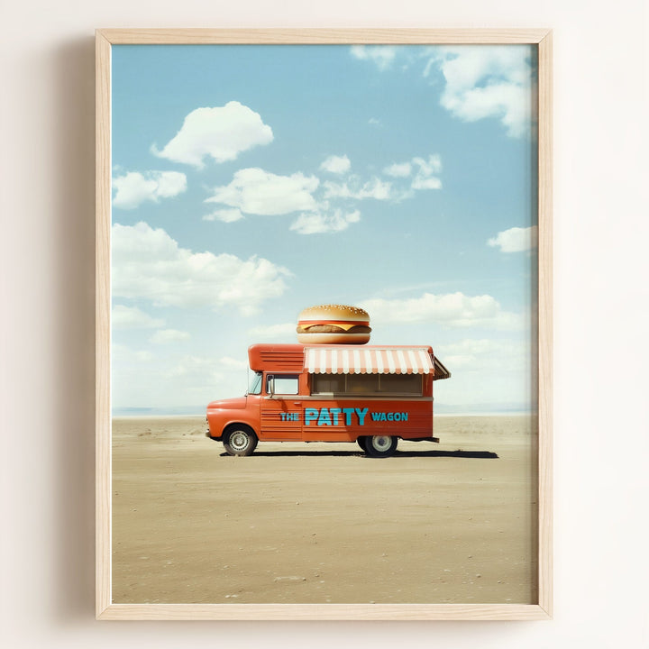 The Patty Wagon Food Truck Art
