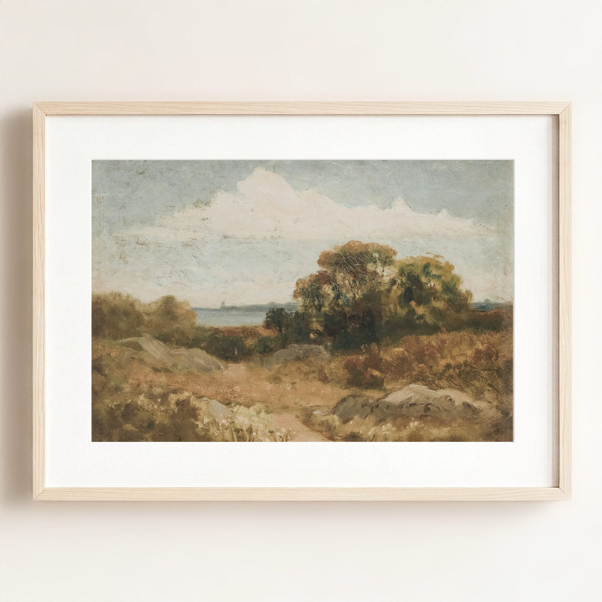 To the Sea Art Print — Framed