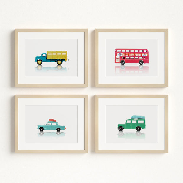 Toy Cars Collection - Art Prints for Boy's Room – Framed