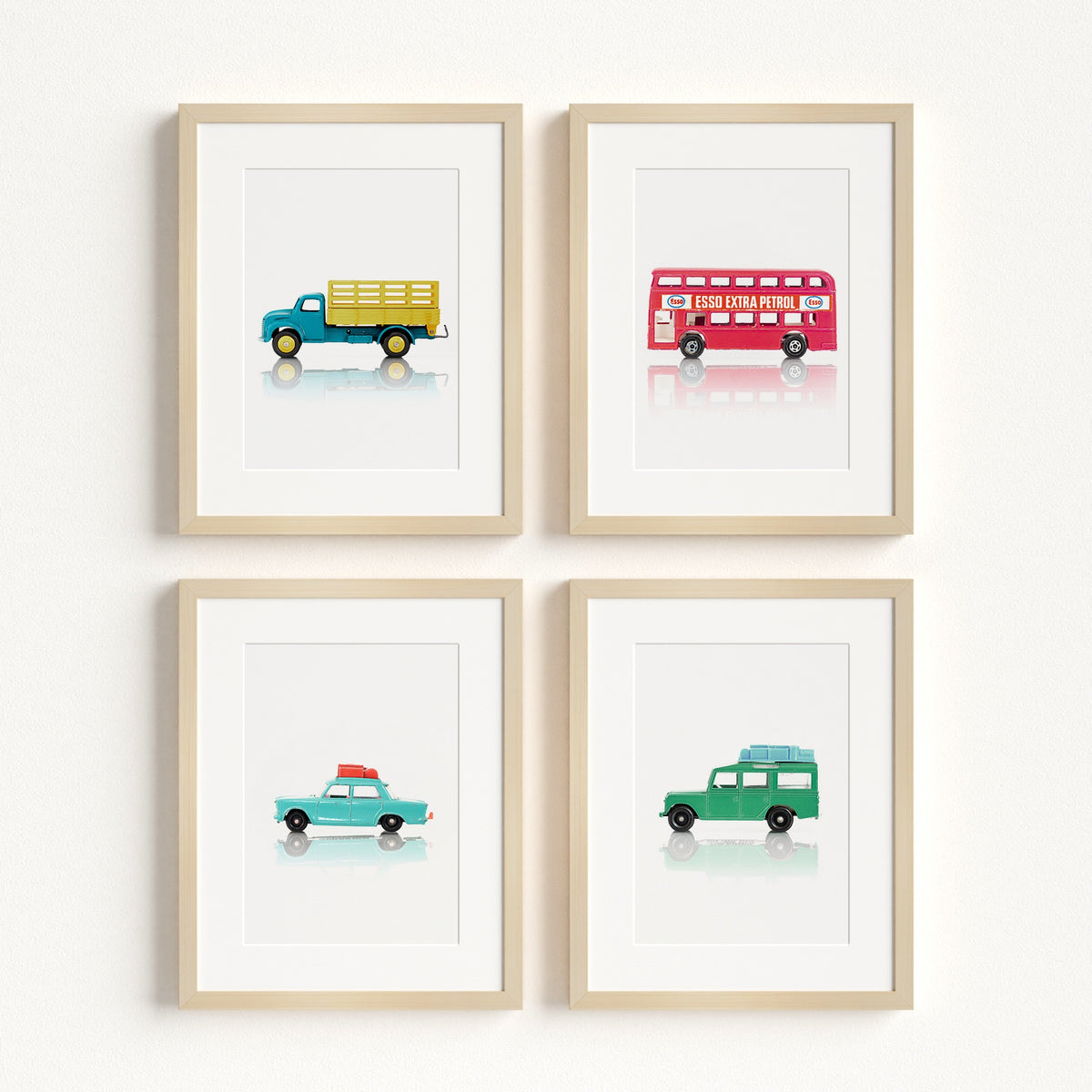 Toy Cars Collection - Art Prints for Boy's Room — Framed