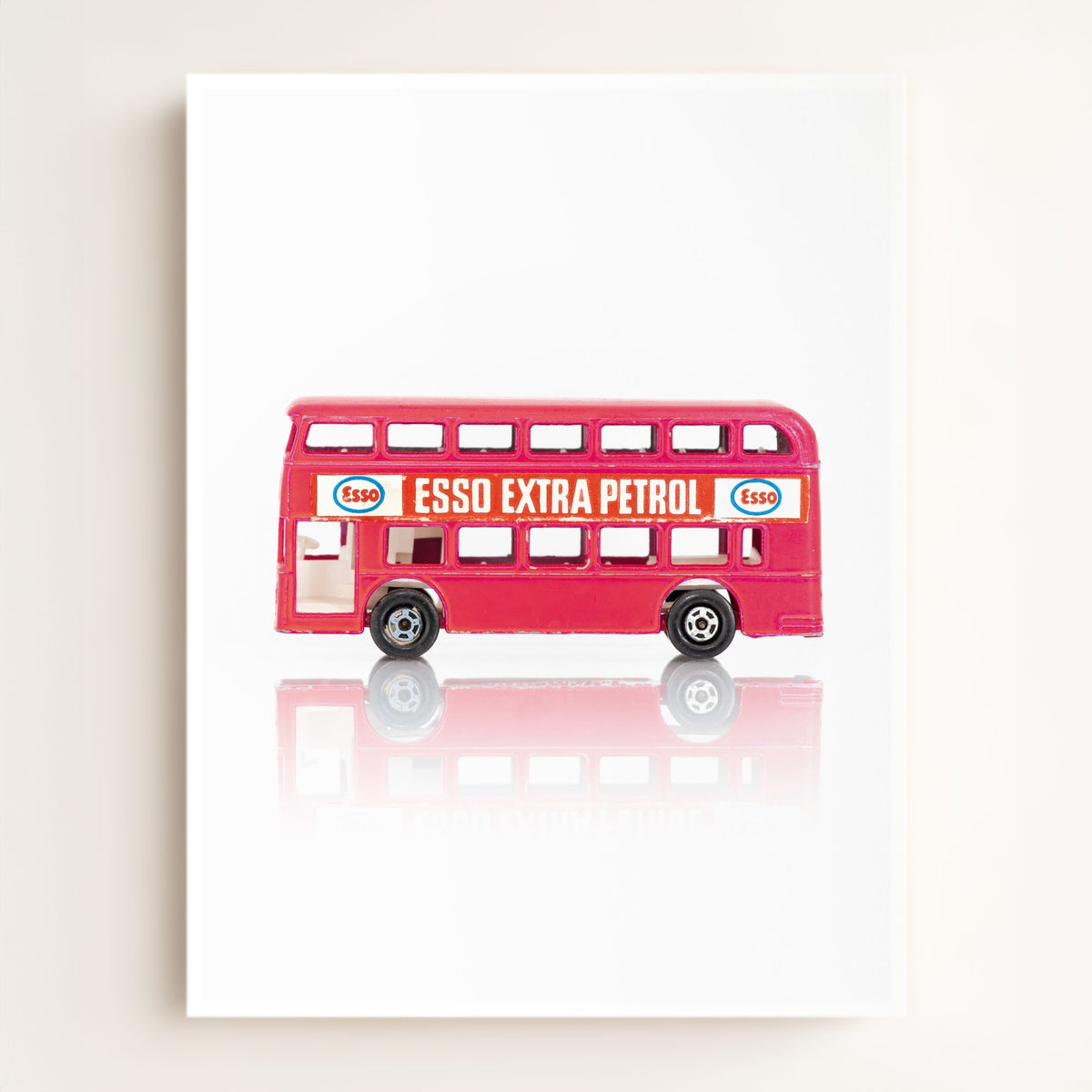 Toy Cars: Red Double Decker Bus Art
