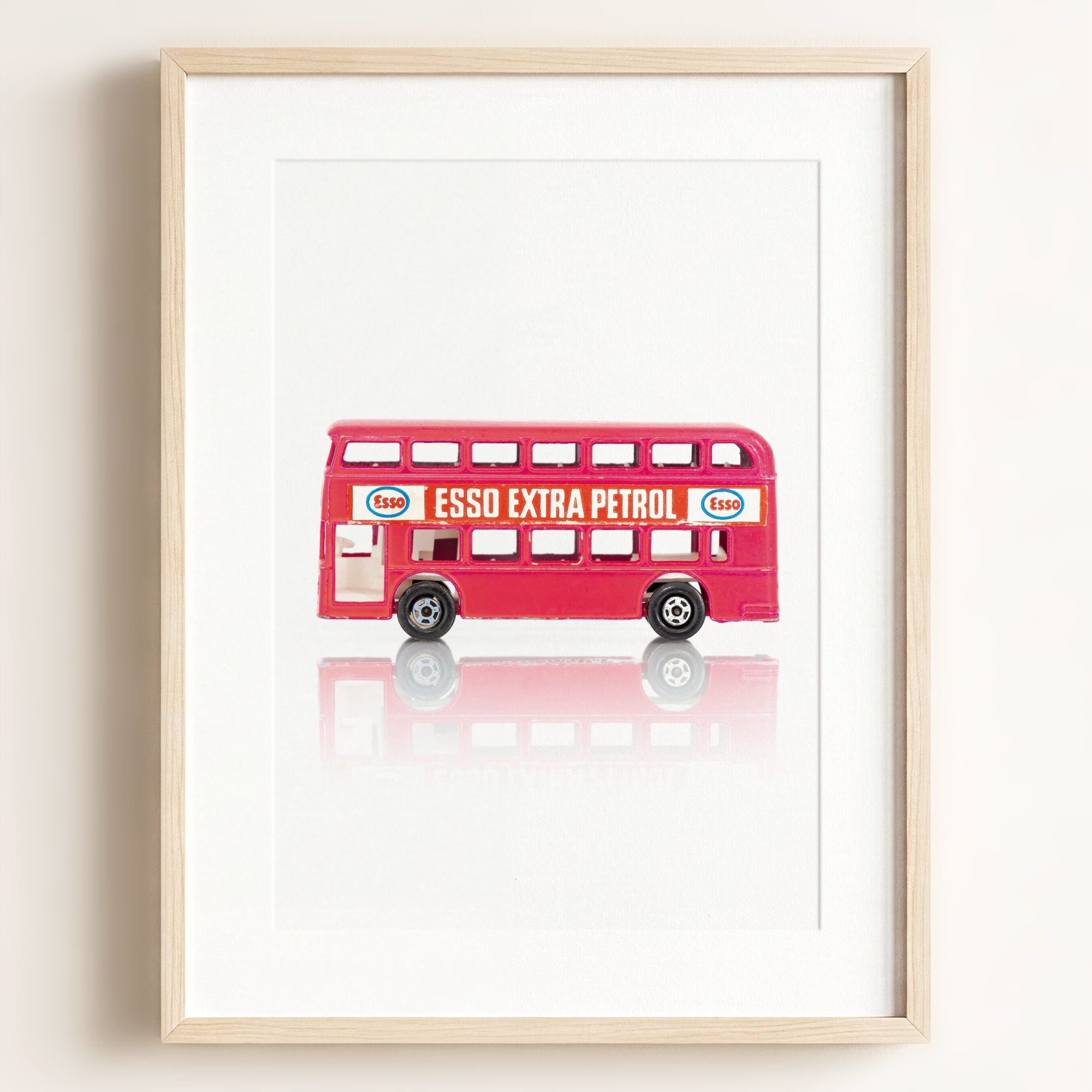 Toy Cars: Red Double Decker Bus Art