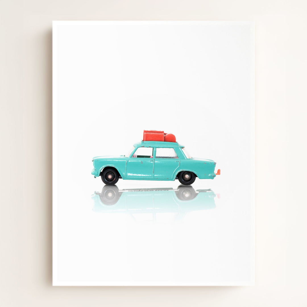 Toy Cars: Fiat Turquoise Car