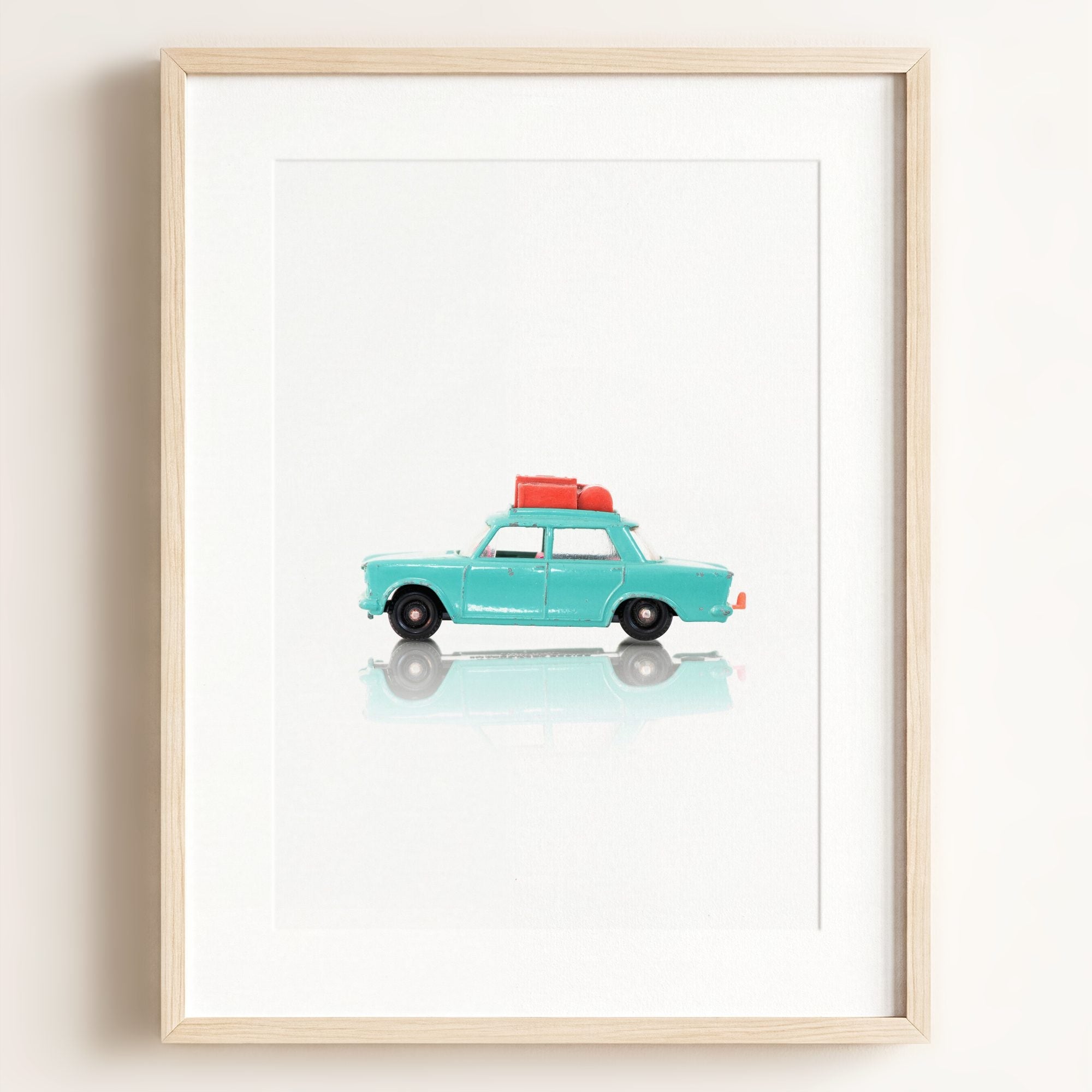 Toy Cars: Fiat Turquoise Car
