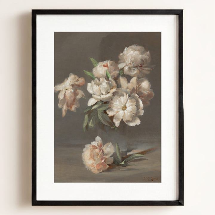Vintage Peonies Art Print