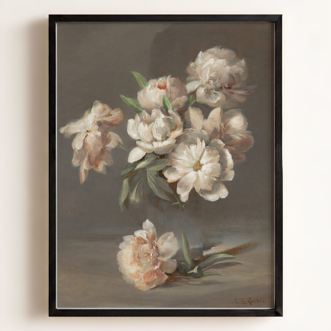 Vintage Peonies Art Print