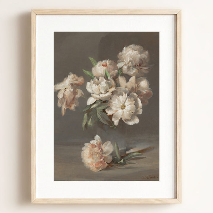 Vintage Peonies Art Print