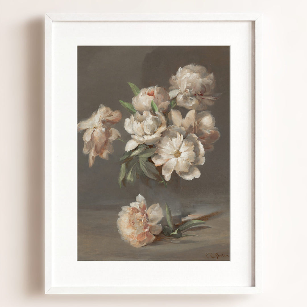 Vintage Peonies Art Print