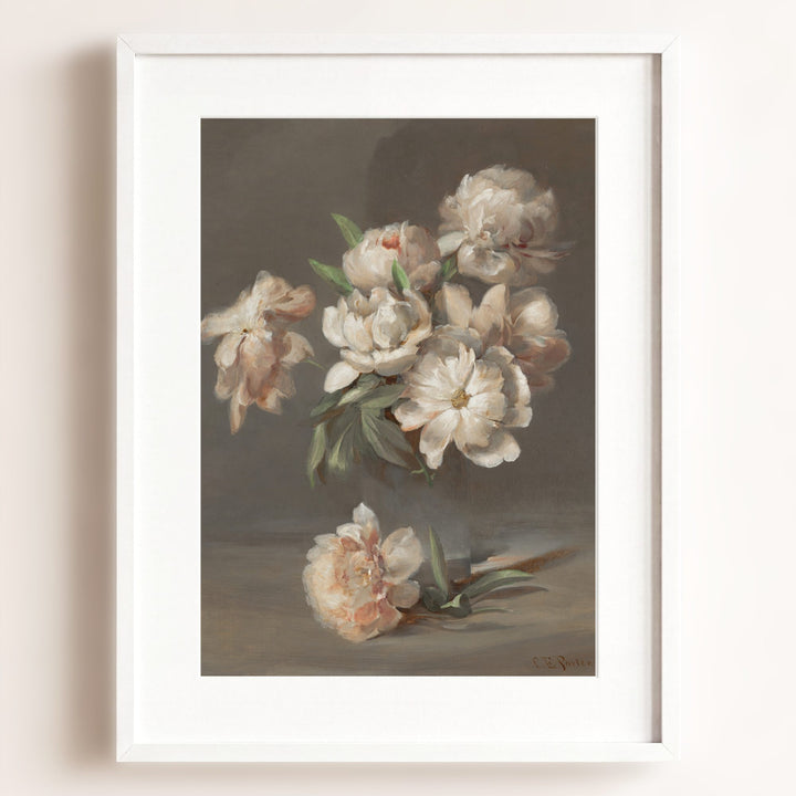 Vintage Peonies Art Print