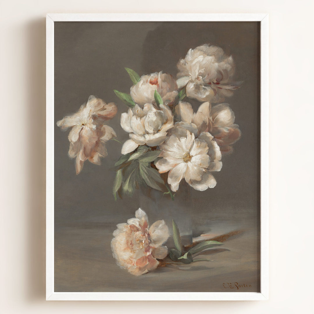 Vintage Peonies Art Print