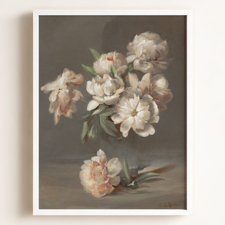 Vintage Peonies Art Print