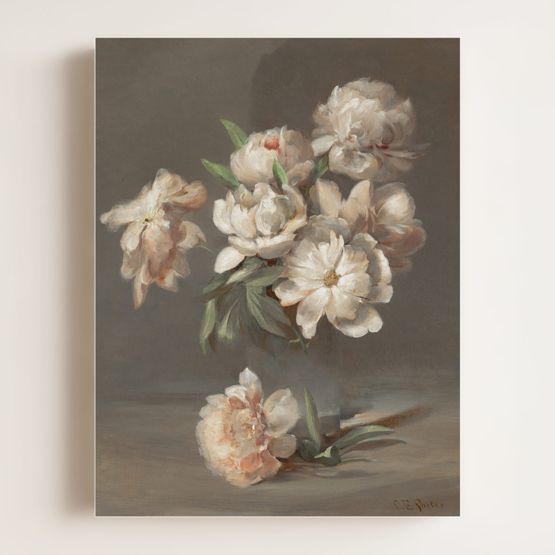 Vintage Peonies Art Print