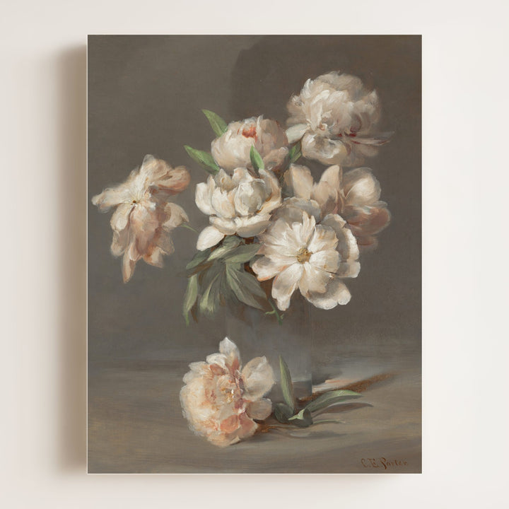 Vintage Peonies Art Print