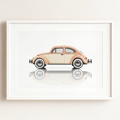 Vintage VW Beetle – Framed