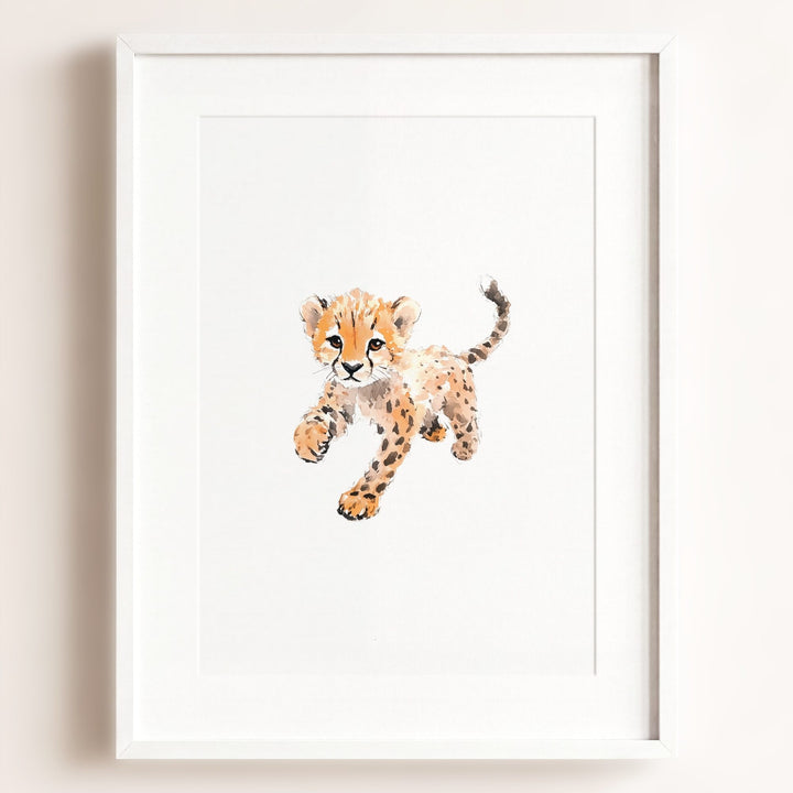Watercolor Cheetah Art Print