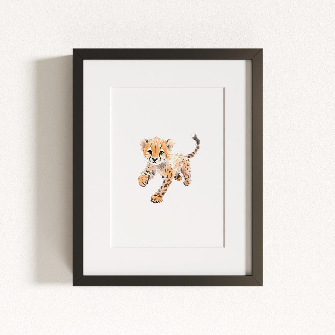 Watercolor Cheetah Art Print